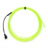 EL Wire - Przewód elektroluminescencyjny 2,5m - zielony - zdjęcie 1