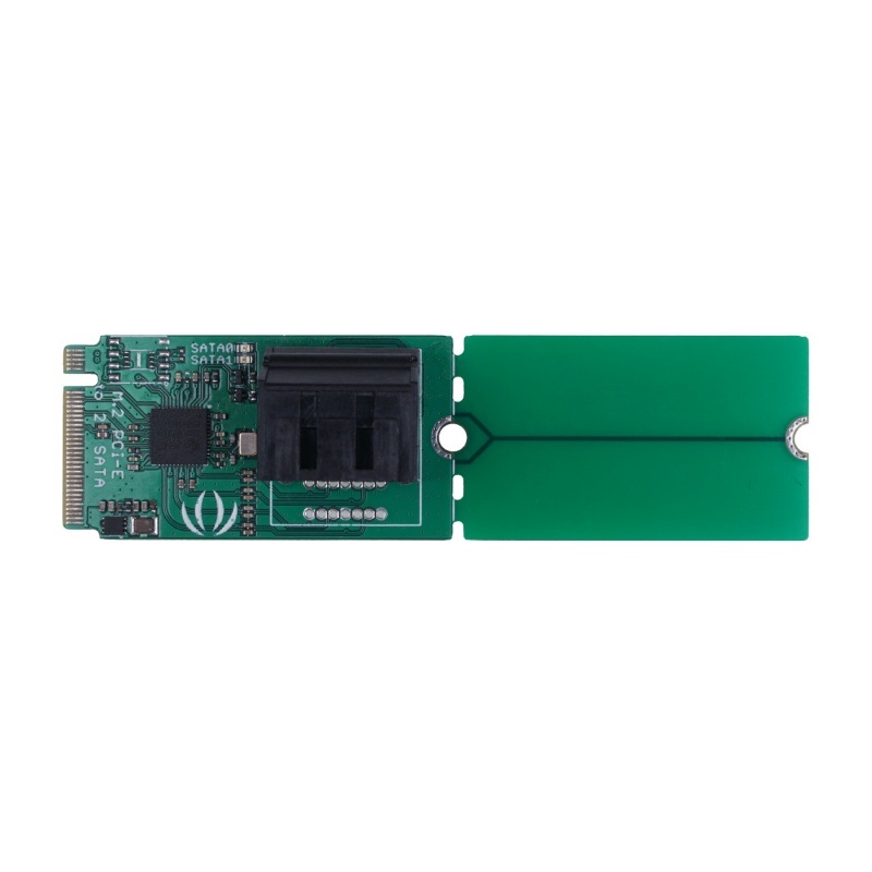 Konwerter PCIe 3.0x2 M.2 NGFF Key B na SATA 3.0 6 Gb/s - 2
