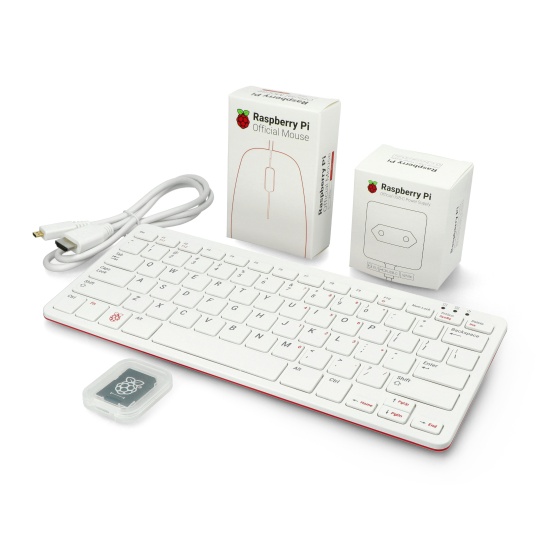 Комплект Raspberry Pi 400 EU WiFi 4 ГБ ОЗП 1,8 ГГц + офіційні аксесуари