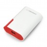 Mobilna bateria PowerBank Esperanza EMP111WR Boson 6000mAh - biało-czerwony - zdjęcie 1