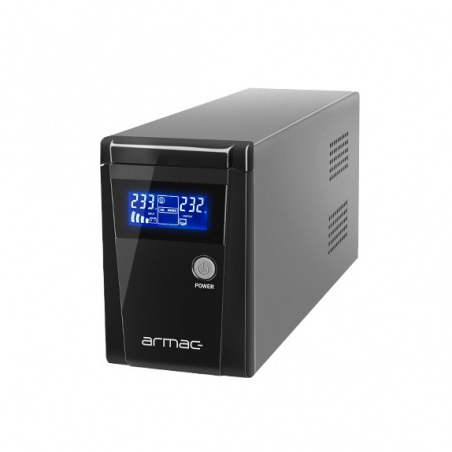 Zasilacz awaryjny UPS Armac Office 850F LCD - 2 x gniazdo E - Zasilacz awaryjny UPS Armac Office 850F LCD - 2 x gniazdo E -