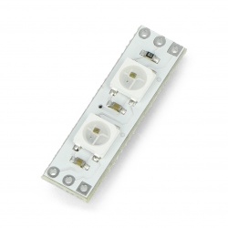 Moduł Pixel x2 z adresowanymi diodami LED RGB WS2812B 5050 - 28mm