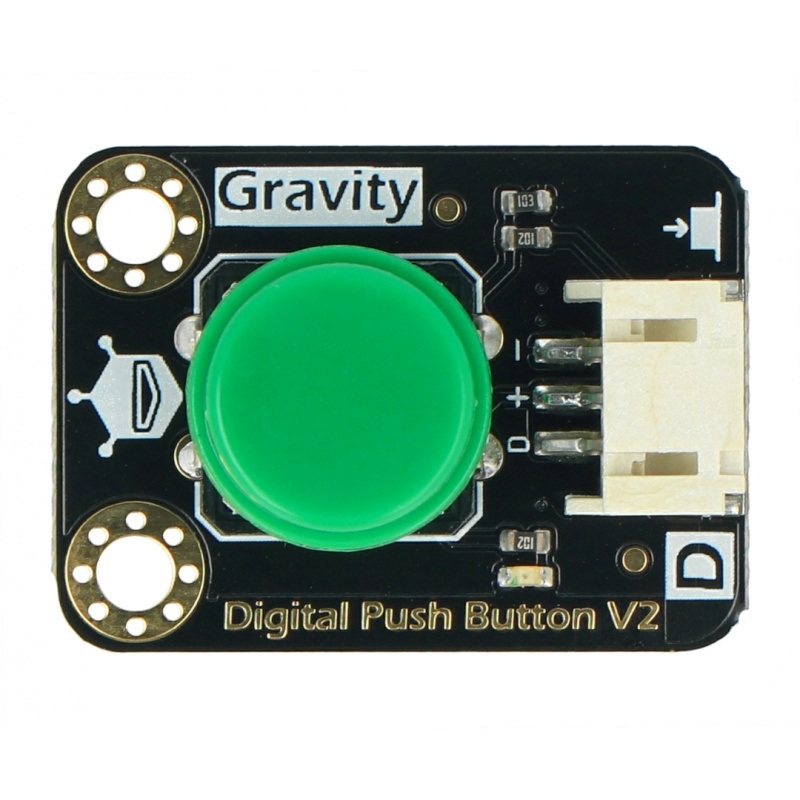 DFRobot Gravity - cyfrowy przycisk Tact Switch - zielony