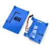 Obudowa JustPi do Raspberry Pi 4B - aluminiowa z dwoma wentylatorami - niebieska - zdjęcie 5