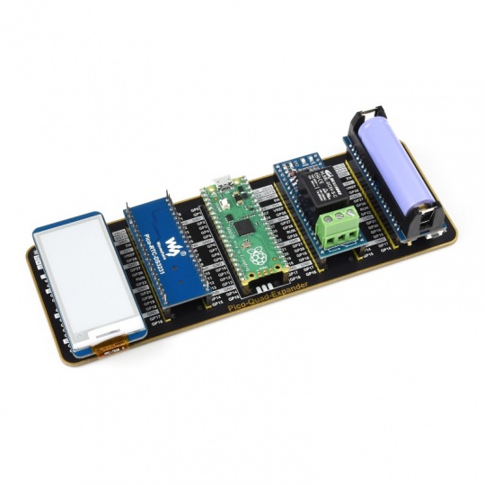 Расширитель Pico Quad Expander — четырехканальный расширитель с 2 x 20 контактами GPIO для Raspberry Pi Pico — Waveshare 19361