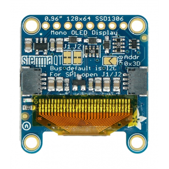 Монохромный графический OLED-дисплей 0,96'' 128x64 пикселей - I2C/SPI - Adafruit 326