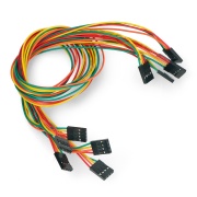 Przewód żeńsko-żeński 4 pin - 40cm - 5szt.