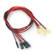 Przewód z wtyczką żeńską 2 x 2 pin raster 2,54 mm - 40 cm - 5szt.