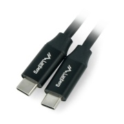 Przewód, kabel Lanberg USB C - USB C 2.0 czarny premium