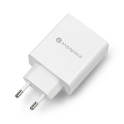 Ładowarka sieciowa SC-400 - 4xUSB typu A / 5A - 5V - everActive - biała
