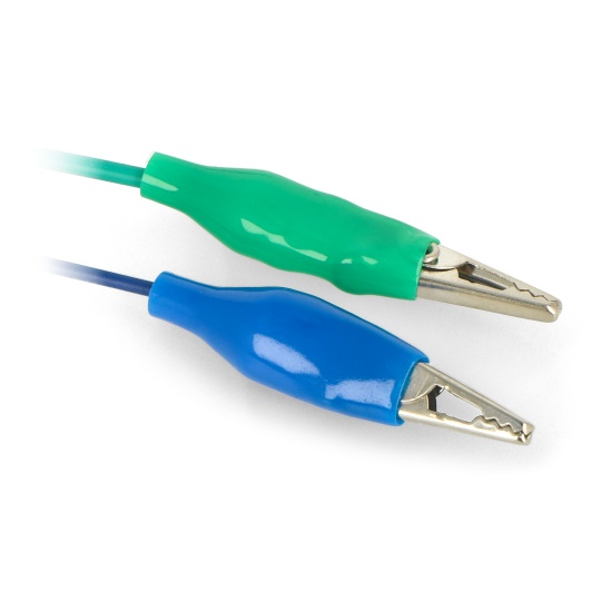 Кабели с зажимами типа «крокодил» 22AWG, 27 мм - 40 см, цветные - 12 шт.