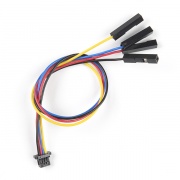 Qwiic przewód, kabel elastyczny żeński z wtykiem 4-pin - 15cm - SparkFun PRT-17261