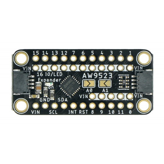 Расширитель контактов I2C GPIO и драйвер светодиода - AW9523 - STEMMA AT/Qwiic - Adafruit 4886