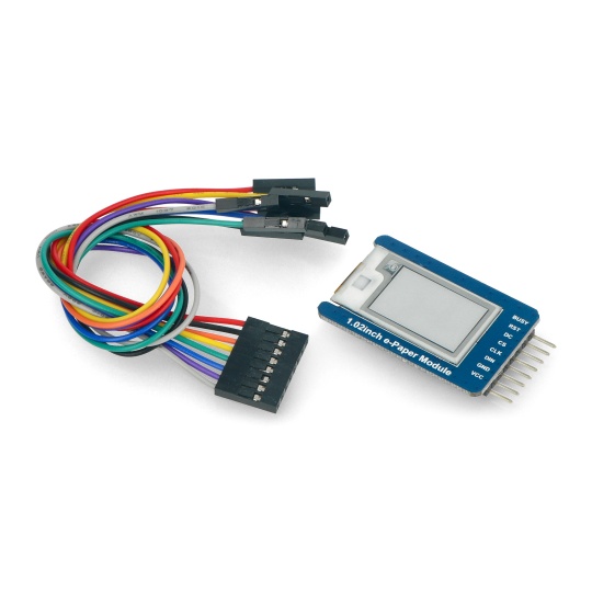 Модуль E-paper E-Ink с SPI-дисплеем — 128x80 пикселей, 1,02 дюйма — двухцветный — Waveshare 17575