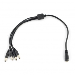 Rozgałęziacz DC 5,5/2,1mm - 4 wtyki
