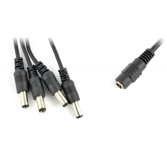 Розгалужувач постійного струму 5,5/2,1 мм - 4 штекери