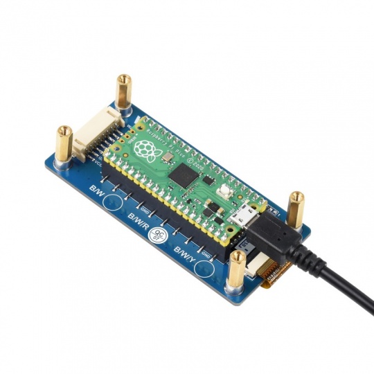 Електронний папір, дисплей E-Ink, 2.9 дюйма, 296x128 пікселів, SPI, 3 кольори, для Raspberry Pi Pico, Waveshare 19607