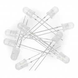 Dioda LED - 5mm  biała...