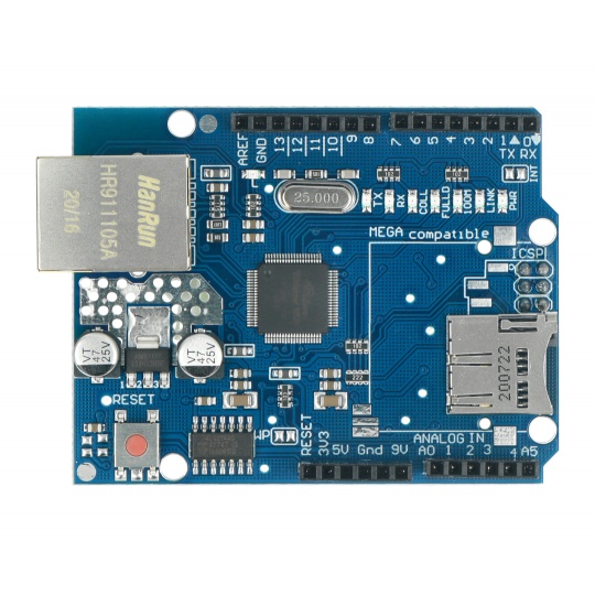 Ethernet Shield W5100 для Arduino зі зчитувачем карт microSD