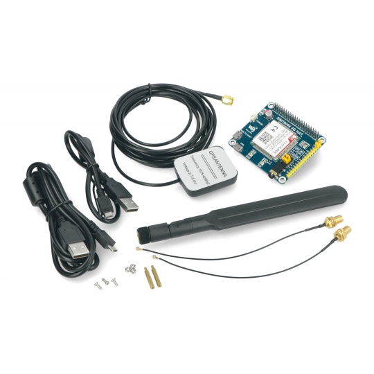 LTE GPS HAT - LTE/GPRS/GPS SIM7600E-H - накладка для Raspberry Pi 4B/3B+/3B/2B/Zero - Waveshare 14952