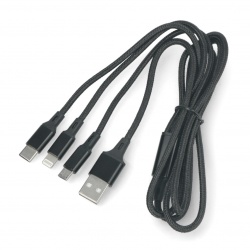 Przewód 3w1 USB typ A -...