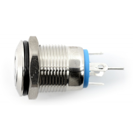 Моностабільний вимикач ON-OFF - PBW-12BPW - 2A/250V - плоский червоно-зелений