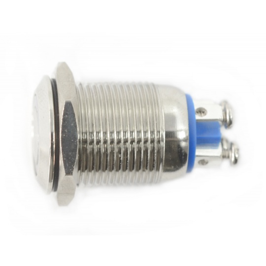 Перемикач ON-OFF бістабільний - PBW-16APS - 2A 250V - плоский червоний круглий