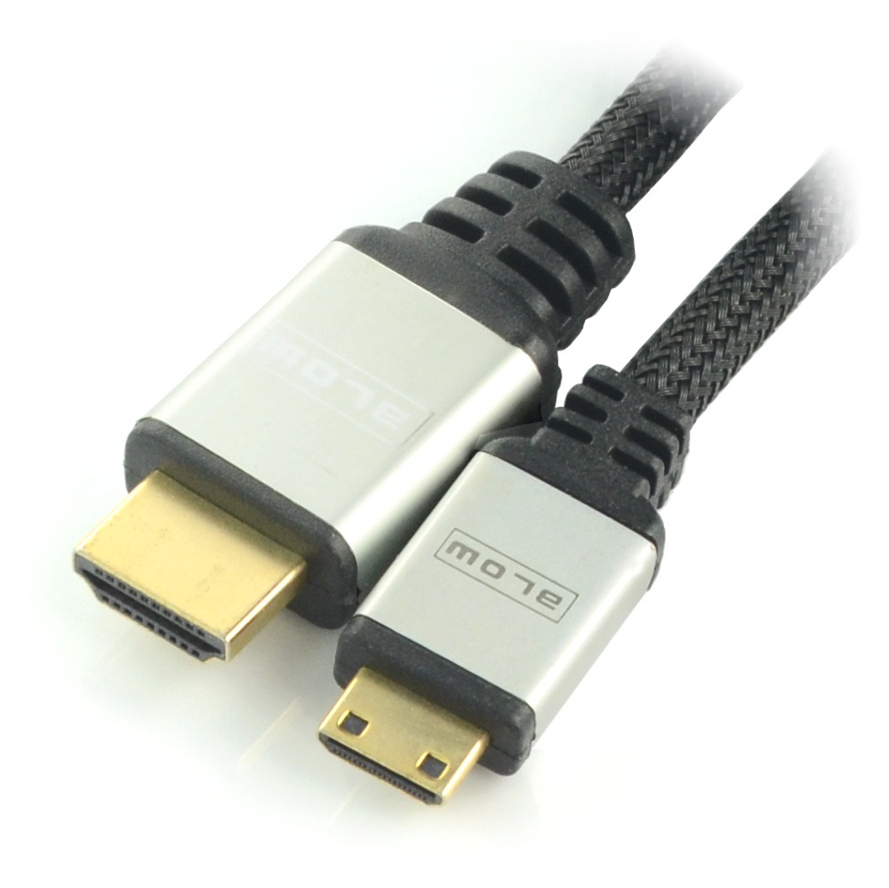 Przewód HDMI Blow Silver - miniHDMI - dł. 1,5m
