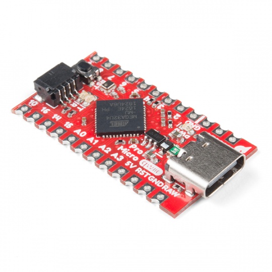 Pro Micro - USB-C - 5 В/16 МГц - ATmega32U4 - SparkFun DEV-15795