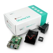 Zestaw z Raspberry Pi 4B z dwoma wentylatorami - WiFi 8GB RAM + 32GB microSD + akcesoria
