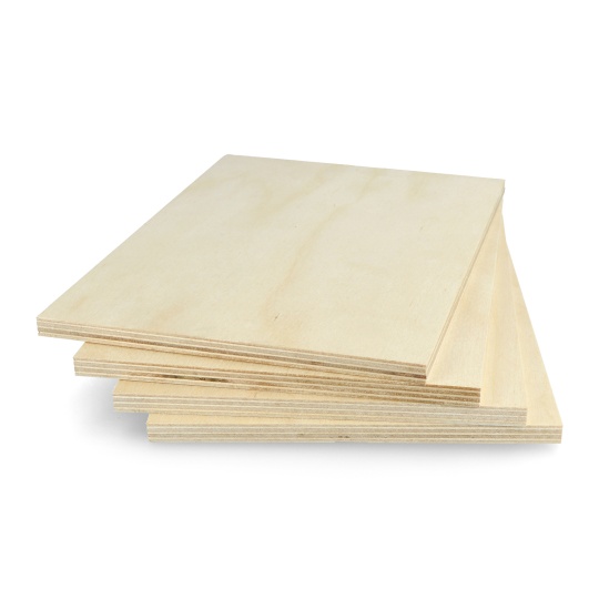 Березова фанера - 8 мм - формат А5 - 4 шт.