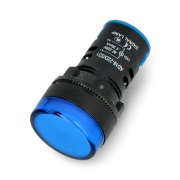 Kontrolka 230V AC - 28mm - niebieska