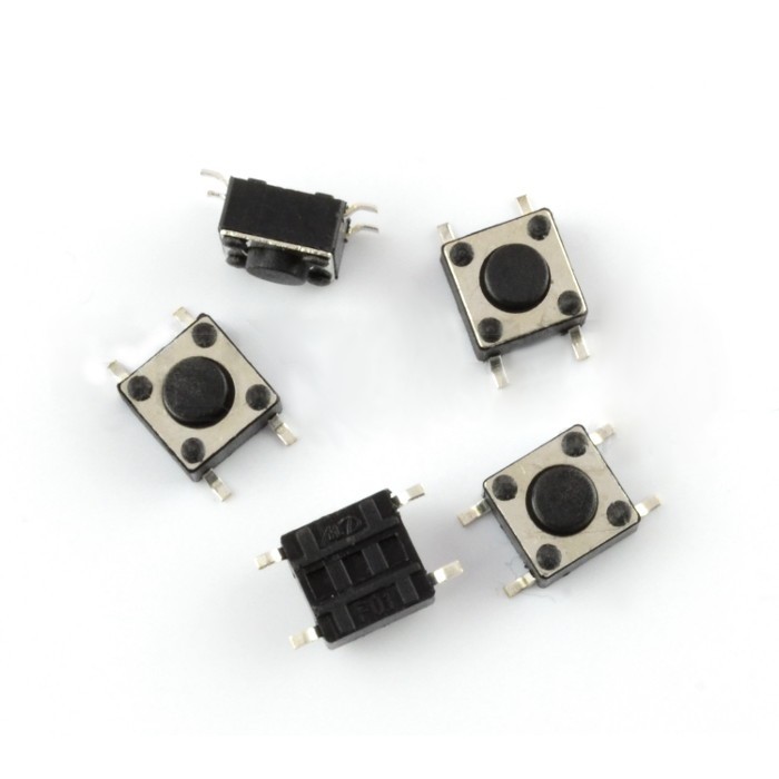 Tact Switch 6x6 mm / 4,3 mm SMD - 5 szt