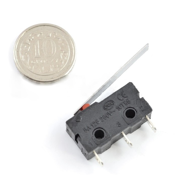 Wyłącznik czujnik krańcowy mini z dźwignią - WK612