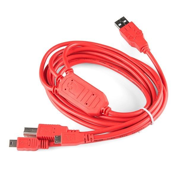 Przewód USB Cerberus 3w1 1,8m - SparkFun CAB-12016