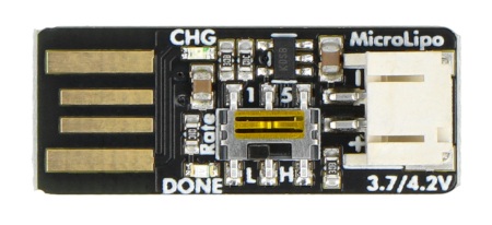 Adafruit MCP73831 - ładowarka Li-Pol/Li-Ion pojedyncza cela 1S 3,7 V USB