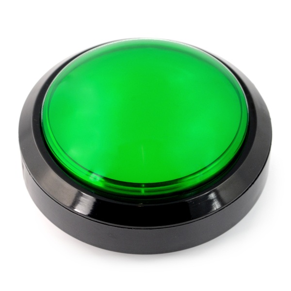 Big Push Button 10cm - zielony (wersja eko2)