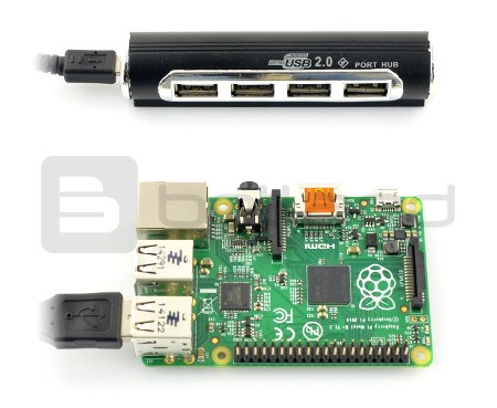 HUB USB 2.0 Tracer - aktywny 4-portowy z zasilaczem