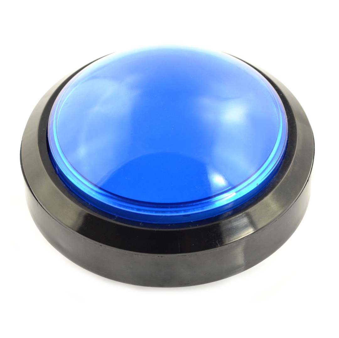 Big Push Button 10cm - niebieski (wersja eko2)