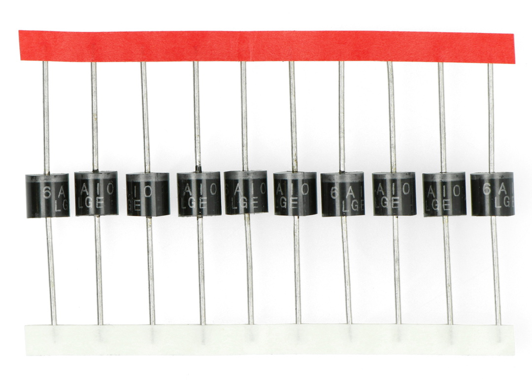 Dioda prostownicza P600M 6 A / 1000 V - 10 szt