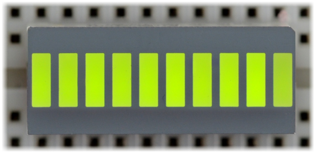 Wyświetlacz LED linijka zielony
