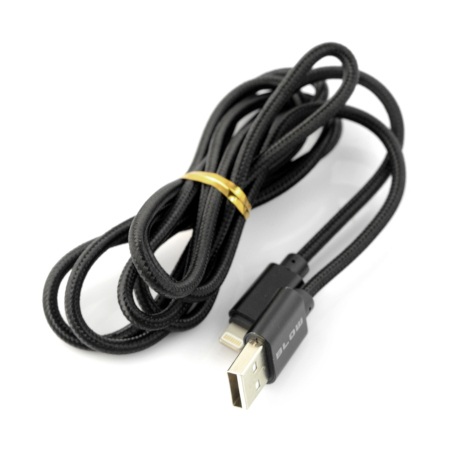 Przewód USB A - Lightning do iPhone / iPad / iPod - Blow - czarny 1,5 m