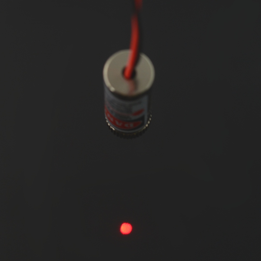 Dioda laserowa 5mW czerwona 650nm 5V - kropka