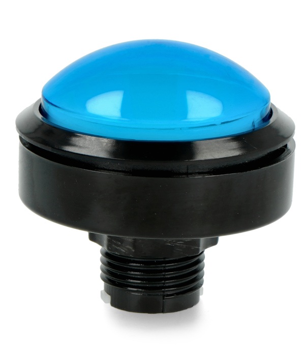 Push Button 6 cm - niebieski.