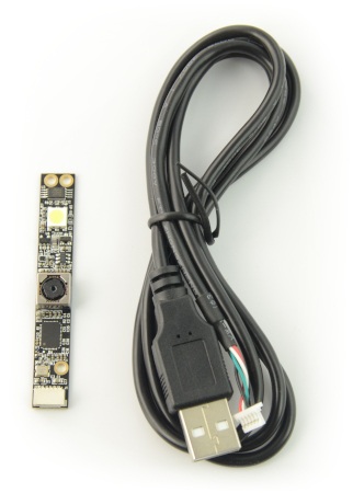 W zestawie znajduje się przewód USB umożliwiający podłączenie modułu do komputera.
