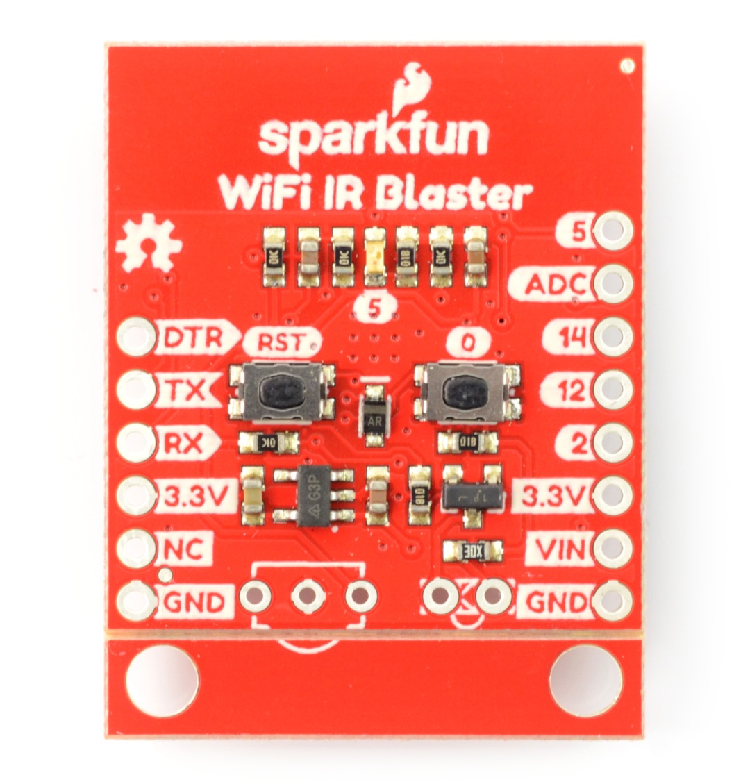 WiFi IR Blaster - sterownik WiFi ESP8266 + odbiornik / nadajnik IR - SparkFun WRL-15031
