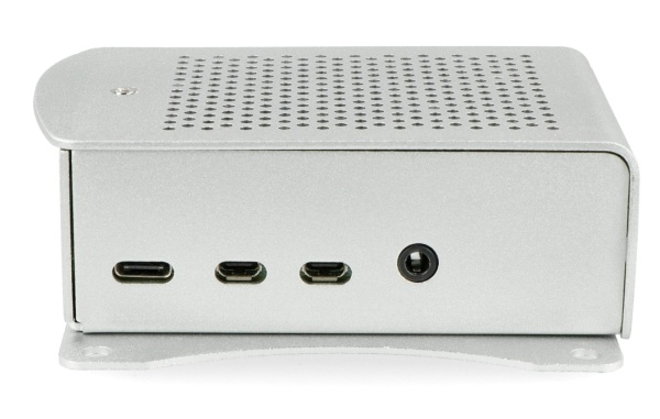 Obudowa Raspberry Pi model 4B aluminiowa VESA - srebrna - LT-4B01-A