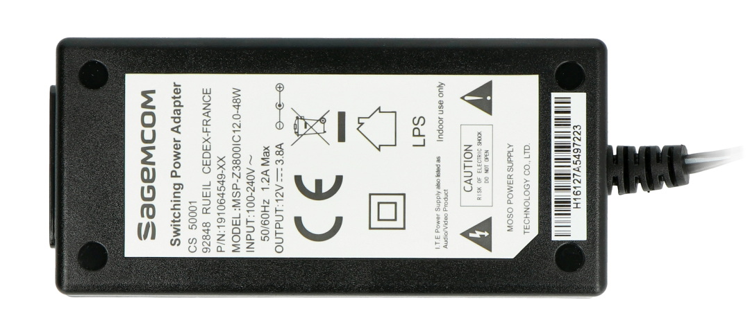 Zasilacz impulsowy 30 V / 2 A - wtyk DC 5,5 /2,5 mm - impulsowe sprzężenie zwrotne