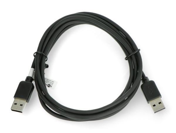 Przewód USB A - A 2.0 Hi-Speed Goobay czarny - 1,8 m