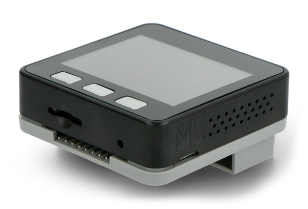 Zestaw do pomiaru jakości powietrza zawiera moduł deweloperski M5Stack Basic oraz stację BTC.